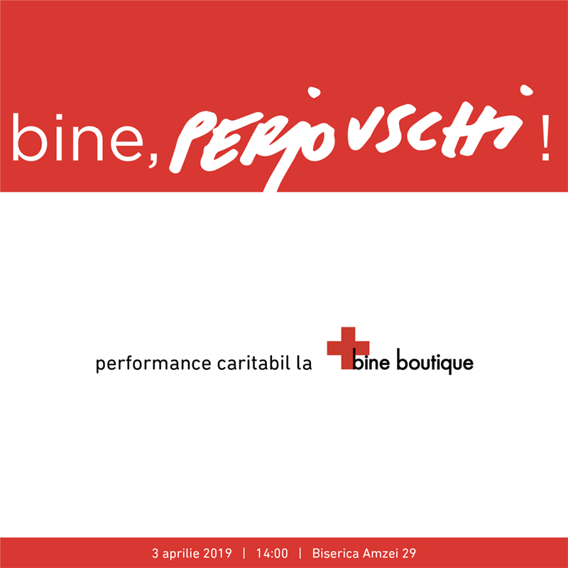 Bine, Perjovschi! – performance caritabil la Bine Boutique